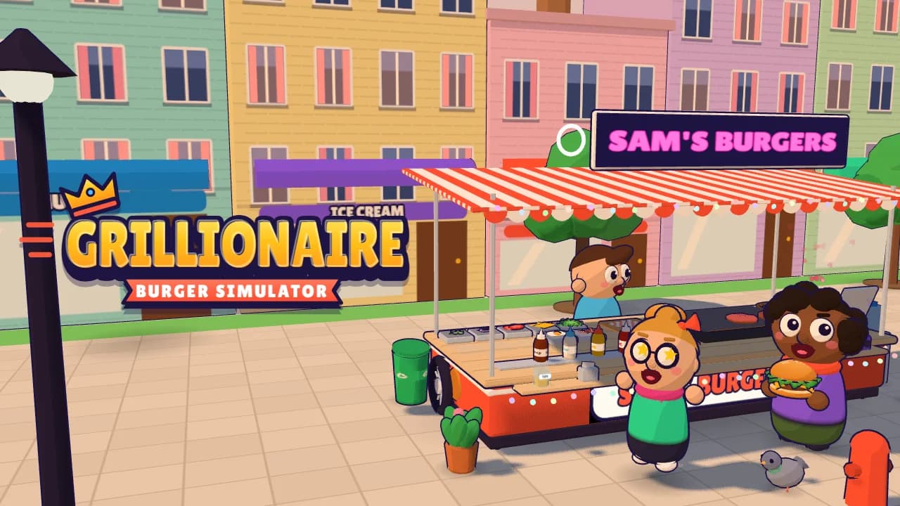 Grillionaire: burger simulator game cover art